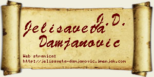 Jelisaveta Damjanović vizit kartica